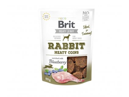 Brit Jerky Rabbit Meaty Coins 80 g