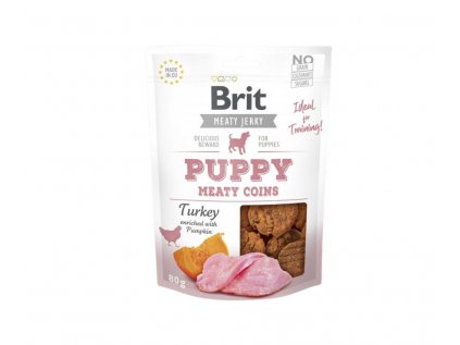 Brit Jerky Puppy Turkey Meaty Coins 80 g