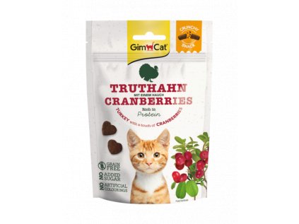 Gimcat Crunchy Snacks Krocan s brusinkami 50g