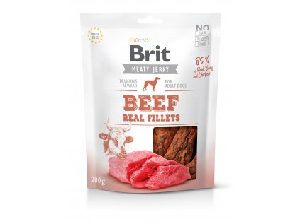 Brit Jerky Beef Fillets 200g