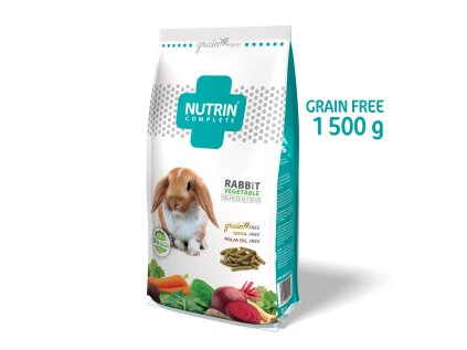 Nutrin Complete Králík Vegetable GRAIN FREE 1500g