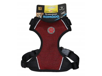 Postroj Gimborn Komodo L 63-80 cm červený