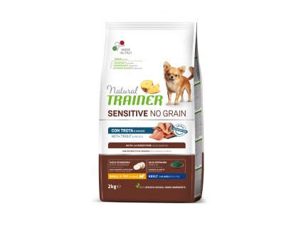 Natural Trainer Sensitive dog NO GRAIN MINI pstruh 2 kg