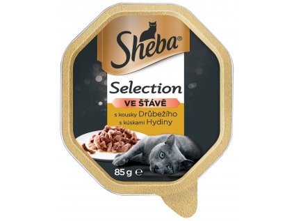 Vanička SHEBA Selection drůbeží kousky. 85g