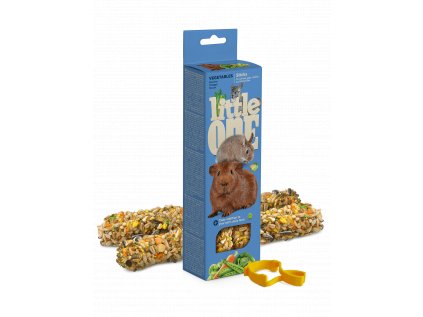 Little One tyčinky pro morčata, králíky a činčily se zeleninami 2 x 60 g