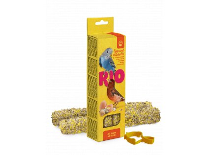 RIO tyčinky pro andulky a drobné exoty s vejcem a ústřicemi 2x 40 g