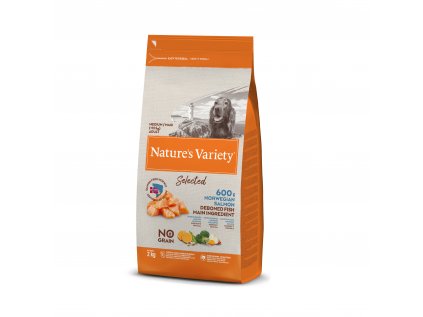 Nature's Variety selected pro střední psy s lososem 2 kg