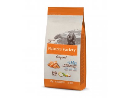 Nature's Variety Original pro střední psy s lososem 12 kg