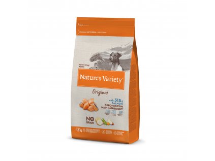 Nature's Variety Original pro malé psy s lososem 1,5 kg