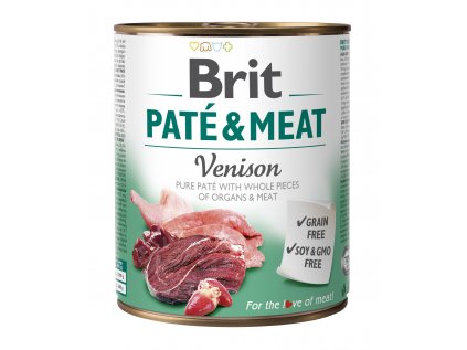 Konzerva Brit Pate & Meat Venison 800 g