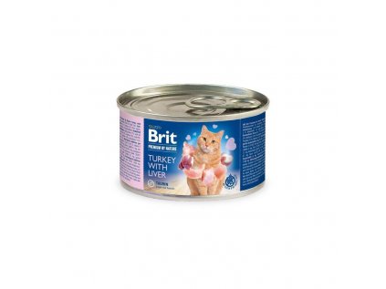 Brit Premium by Nature cat turkey with Liver 200 g