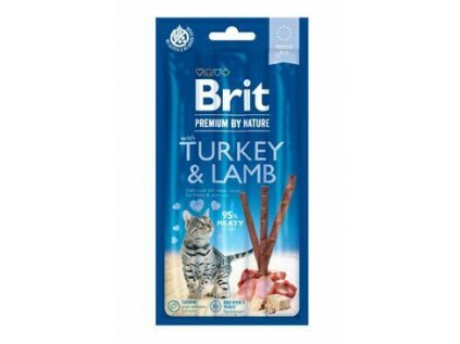 Brit Premium by Nature Cat Sticks with Turkey & Lamb (3 sticks)