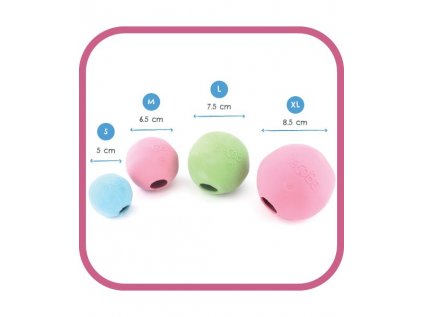 Míček Beco Ball M (6,5 cm) růžový