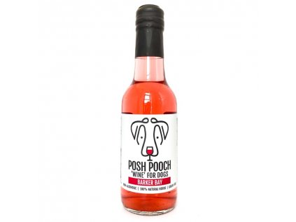 Woof & Brew Posh Pooch Barker Bay Rose Víno pro psy