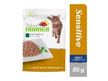 Kapsička Natural Trainer Cat SENSITIVE jehněčí 85 g