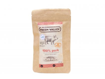 Fresh Valley lyofilizované pamlsky vepřové Dog treats lyo/freeze-dried 20 g