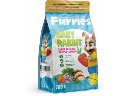 Furries Extrudované Granule Králík Junior