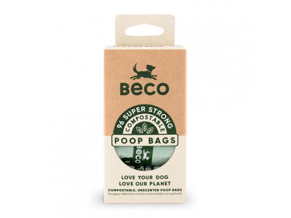 BecoBags EKO sáčky kompostovatelné, 96ks (8 roli po 12ks)
