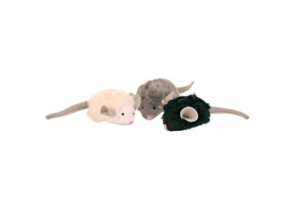 Hračka pro kočky – mikročipová myš se zvukem 6,5 cm