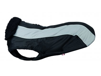 TRIXIE Zimní obleček MARNE černý – průvlek na vodítko XS 27 cm