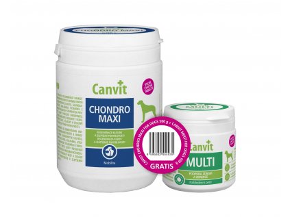 Canvit Chondro Maxi pro psy 500g + Canvit Multi pro psy 100 g zdarma