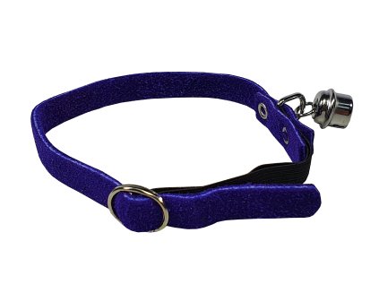 HUHUBAMBOO obojek CAT semišový 1 x 30 cm, modrý