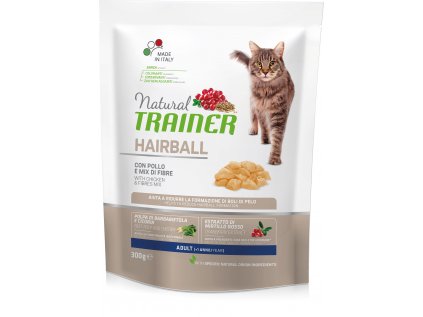 Natural Trainer Cat Hairball kuřecí 300 g