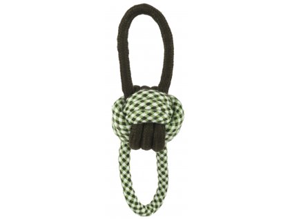 Huhubamboo hračka provazový míč s oky, L tmavý