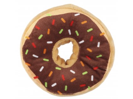 Huhubamboo hračka plyšový donut hnědý