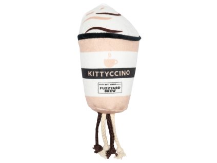 FuzzYard Cat plyšová hračka kelímek Kittyccino catnip