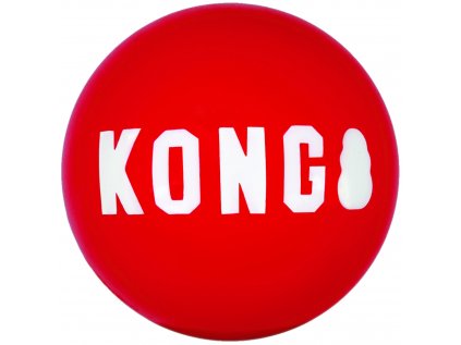 KONG Signature hračka gumový míč S 2 ks