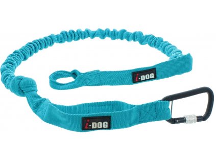 I-Dog ALM Opale vodítko s amortizérem střední pes, modré 190cm