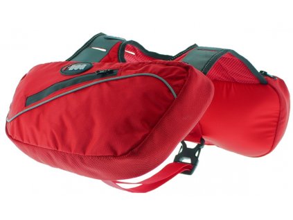 I-Dog Comfort Trek batoh na postroj, červený M/L/XL