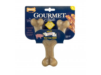 Nylabone hračka Gourmet Wishbone příchuť slanina L