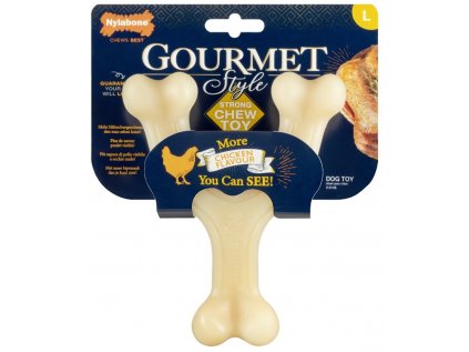 Nylabone hračka Gourmet Wishbone příchuť kuřecí L