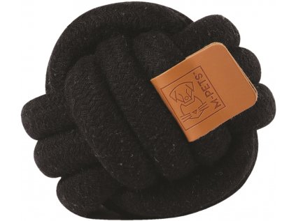 M-Pets hračka Coto bavlněný míč černá 9,5 cm