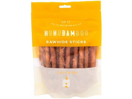 Huhubamboo tyčinka z buvolí kůže s kuřecím 250g