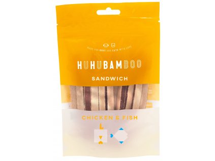 Huhubamboo kuřecí sandwich s treskou 75g