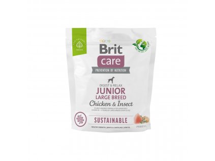 Brit Care Dog Sustainable Junior Large Breed, 1kg (expirace: 26.7.2024)