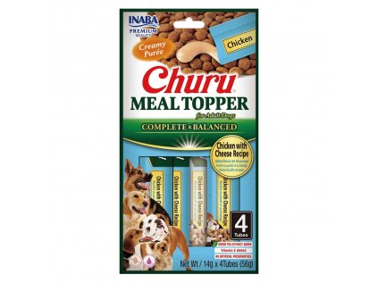 Churu Dog Meal Topper kuře se sýrem 4x14 g