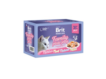Brit Premium Cat Delicate Fillets in Jelly Family Plate 1020 g (12x 85 g)