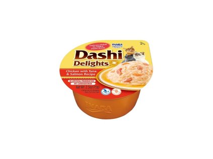 Dashi Delights vanička kuře s tuňákem a lososem 70 g EXPIRACE únor (15.2.2025)