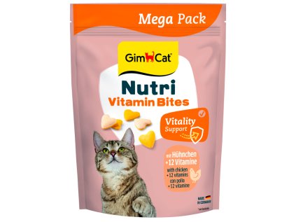 GimCat Nutri Multi-Vitamin Bites tablety s kuřetem 425 g
