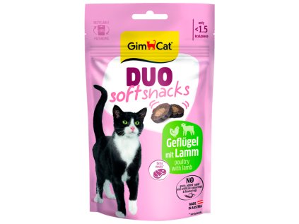 GimCat Duo Soft Snacks drůbeží a jehně 50 g