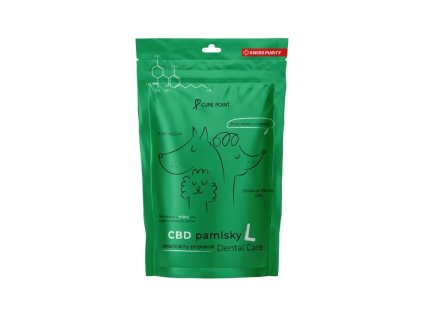 Curepoint CBD pamlsek Dental Care L 100 g EXPIRACE duben (3.4.2026)