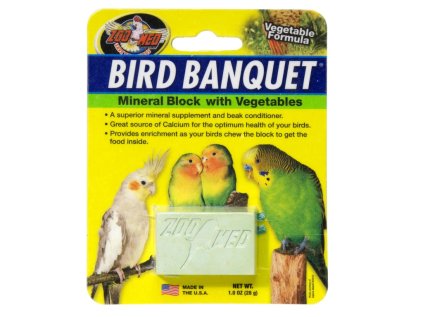 Bird Banquet minerální blok se zeleninou S 28 g EXPIRACE květen (5.5.2026)