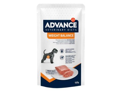 Veterinární kapsička pro psy ADVANCE VD Dog Weight Balance 150 g