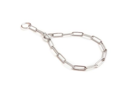 Stahovací řetízkový obojek Huhubamboo chrom 60 cm