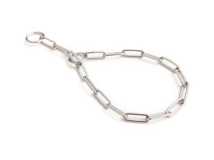 Stahovací řetízkový obojek Huhubamboo chrom 65 cm