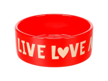 Flamingo červená keramická miska 12,5 cm